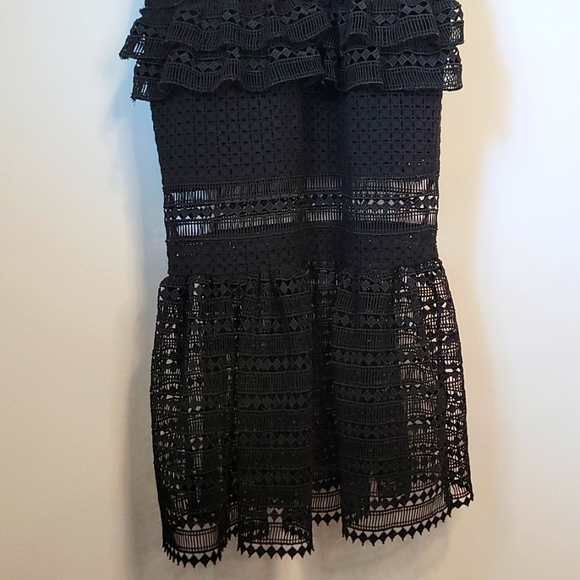 Self Protrait Black Lace Midi Dress - Picture 8 of 9